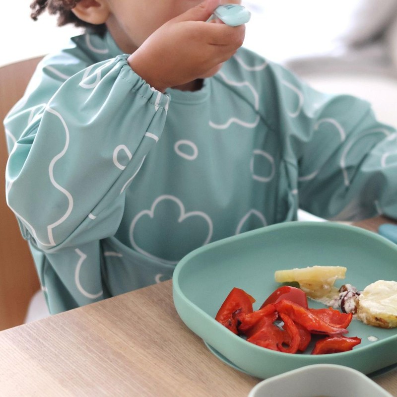 BÉABA, Baby Bib, Baby Catcher Bib, Mother Bib, Waterproof, Elastic