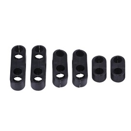 Keenso 7mm 8mm Spark Plug Wire Separators Divider Looms Ignition Wire Separators Holders (Black SI-A0731)