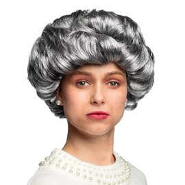 Boland 85721 Adult Wig Elizabeth, Grey, One Size