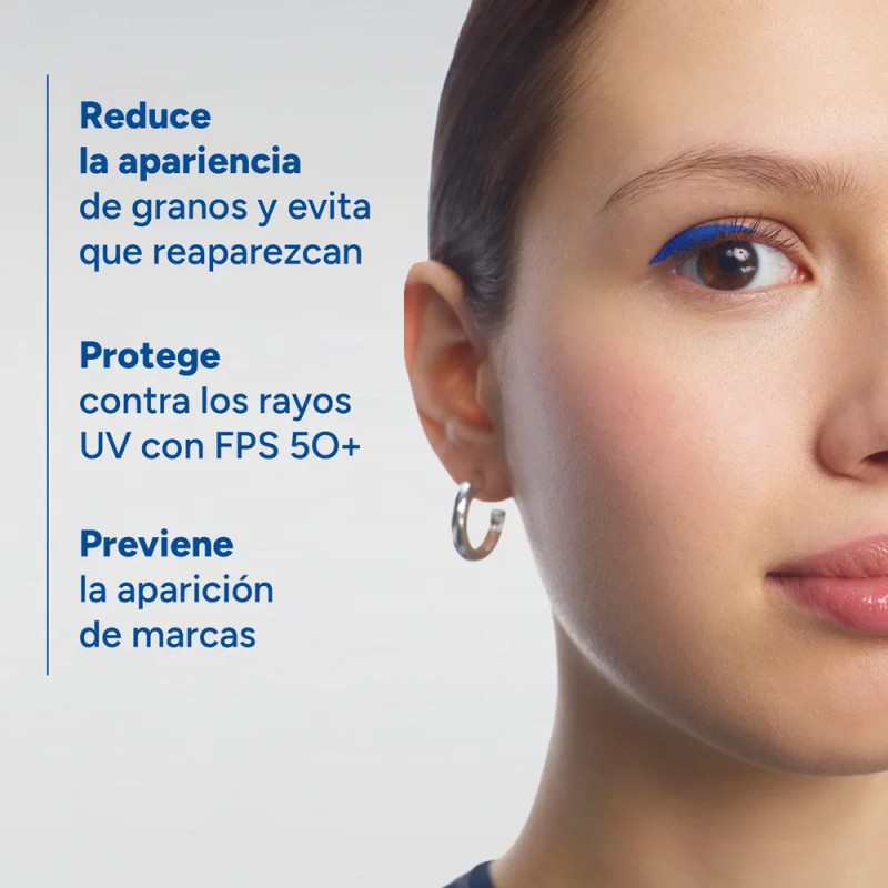 Protector Solar Facial Ducray Keracnyl UV Fluido FPS 50+ Anti-imperfecciones