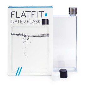 OutdoorHero FLATFIT Water Flask 25oz, Leak-Proof, Flat Design, BPA Free, Portable Water Bottle for Travel fits in Backpacks, Purses and Briefcases
