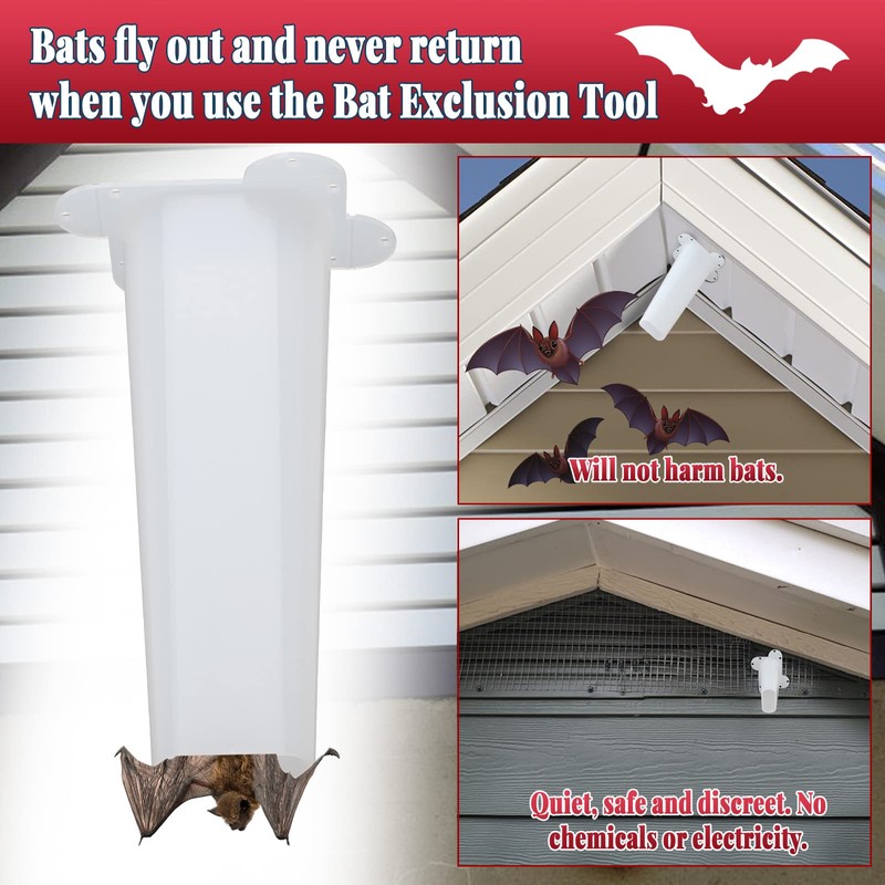 Bat Reusable Exclusion, Bat Cone Excluder Removal Tool, One Way