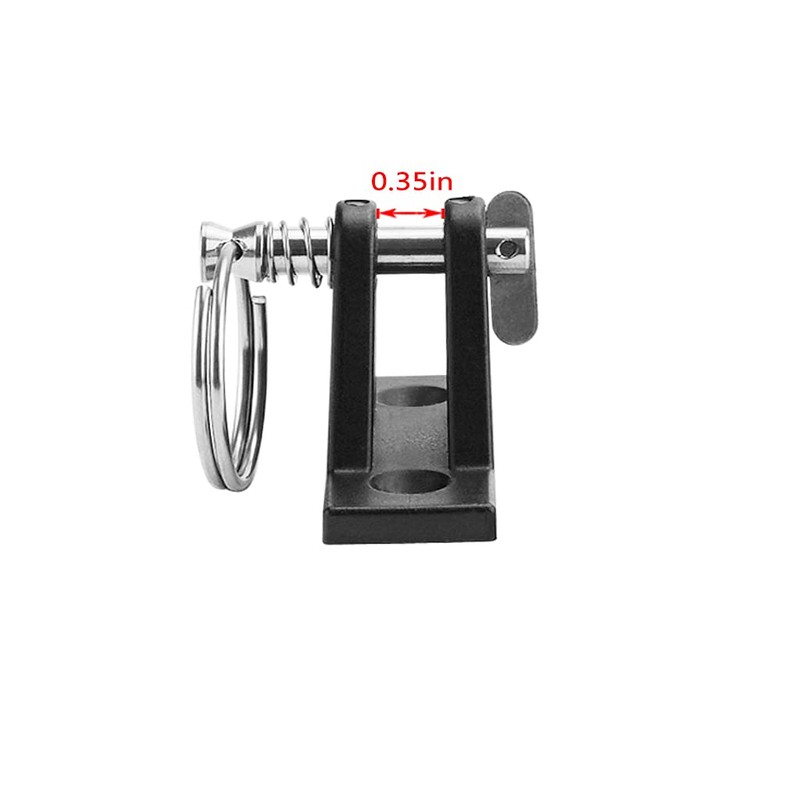 Nylon Bimini Top Deck Hinge with Removable Stainless Steel Pin