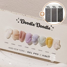 Kiss New York Doodle Doodle Syrup Glitter Gel 8 Type Kiss Gel Set / 키스뉴욕 두들두들 시럽 글리터젤 8종 키스젤 세트