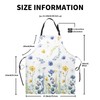 Dacawin Spring Floral Apron for Women with Pockets Flowers Summer