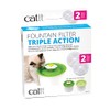 Catit - Filtro de fuente de triple acción 43745 (paquete