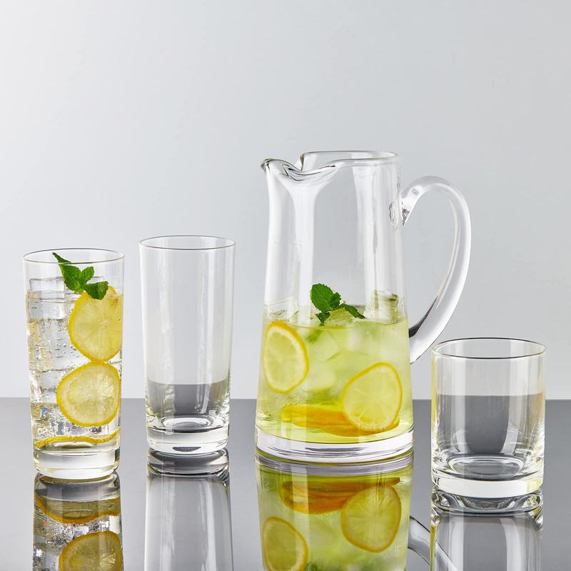 Heat-Resistant Drinking Glasses Set of 6 Double Fashioned Glass Lowball