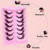 Fox Eye Lashes Natural, Wispy False Eyelashes Clear Band, Fluffy
