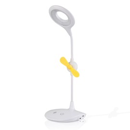 HEYAXA Desk Lamp LED, Lamp with Fan Equipped with Three Colors of Fans, Adjustable 3-Mode Lighting-Home Office Desk Lamp - Reading Table Lamp