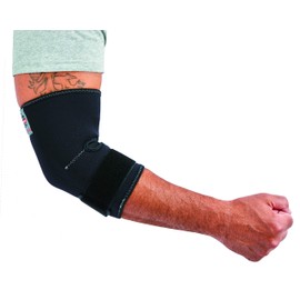 Ergodyne ProFlex 655 Neoprene Elbow Sleeve with Strap, Black, Medium
