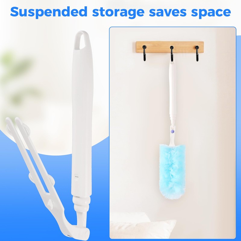 2 Replacement Handles Compatible with Swiffer Duster Refill, Long Extended