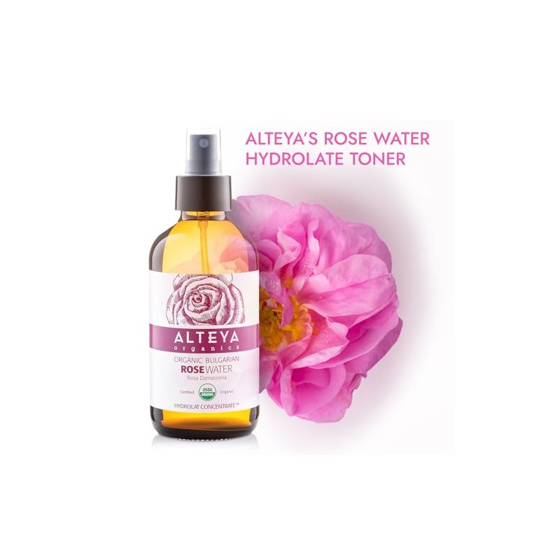 Alteya Organics Agua orgnica de rosas blgara, Tonico facial de