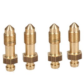 AB Tools Brass Brake Caliper Bleeding Bleed Nipple Screw 3/8 X 24 UNF Long 4pc