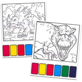 Jumbo Watercolor Book Set - Bundle with 24 Full Size Paint with Water Activity Books for Party Favors, Classroom Crafts, Goodie Bags, More | 8x11