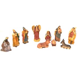 Z1 10 x Christmas Figurines 12.5cm Nativity Figures Animals Nativity Figurines Nativity Figurines Nativity Scene Nativity Figurines Nativity