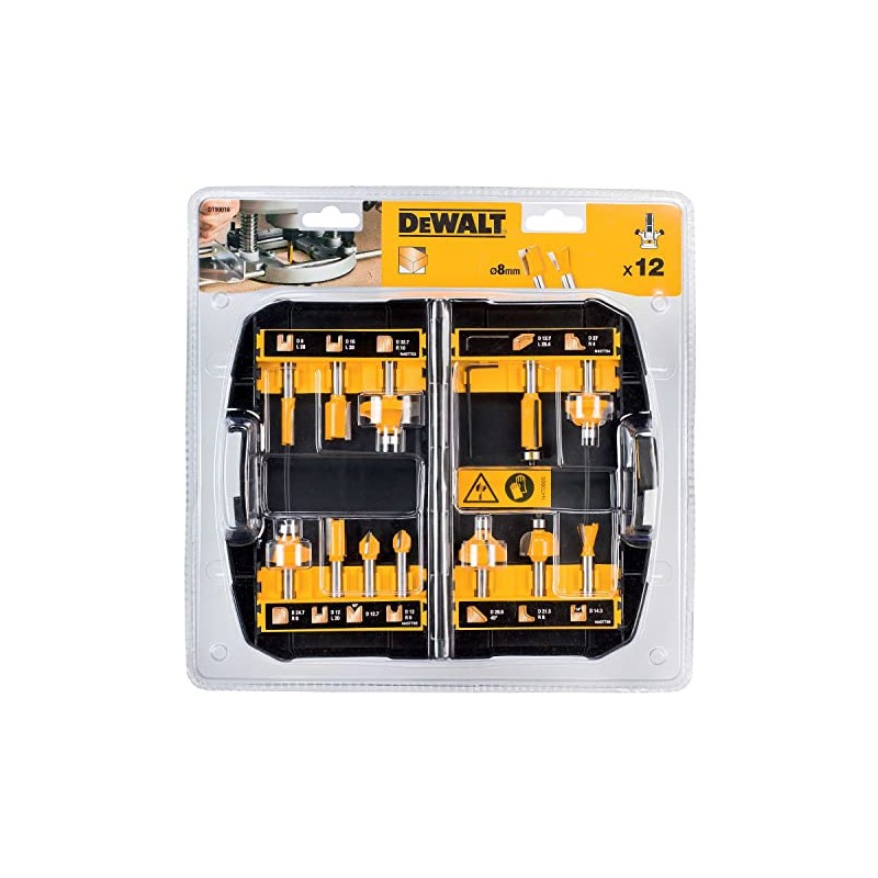 DeWalt DT90016-QZ Cutter Set, One Size, Set of 12 Pieces
