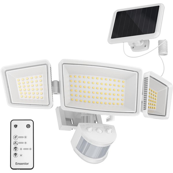 Ensenior Ensenior 5 Motion Sensor Modes Solar Security Light, 1800LM