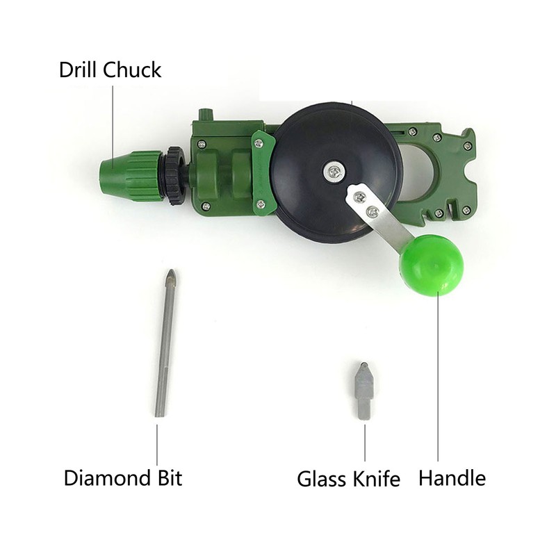 Hand Crank Drill Multifunctional Glass Ceramic Cutting Hole Drilling Knife