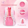 QJHEC Kawaii Starry Rainbow Backpack for Girls – Butterfly Bookbag