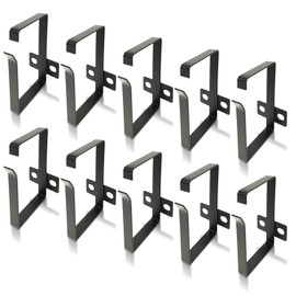 Metamas Lab - 10 Pack Server Rack Cable Management D-Ring Hooks L Size - Bracket Organizer Hook Mount Set for Network Patch Cables, Fiber Optic, Power Cords (10 Pieces) - Made in Taiwan