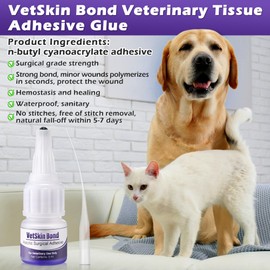 Ceoighe 1 Pack 3ml Veterinary Surgical Skin Glue with 10 Applicators