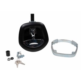 Mytee Products Underbody Truck Tool Box Latch Replacement Lock w/keys - Black Powder Coated Latch w/Chrome Paddle - Tool Box Lock Replacement for Trucks, RV, Trailer, UTV, ATV