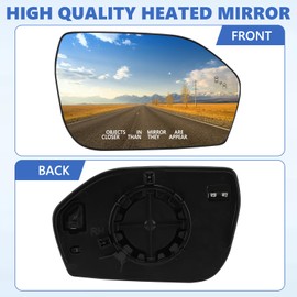 WODHMIEY LB5Z‑17K707‑B / LB5Z‑17K707‑E Heated Side Mirror Glass,Side Blind Spot Function Wing Mirror Glass for 2020-2024 With Heating Function (Passenger Side
