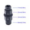 Motorcycle Spindle Tool Silver Hex Front Rear Wheel Tool 17mm