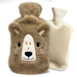 Hot Water Bottle with Cover Hot Water Bottle Animal Large Hot Water Bottle Cover Hot Water Bottle Gifts for Women Children Hot Water Bottle Fluffy Thermal
