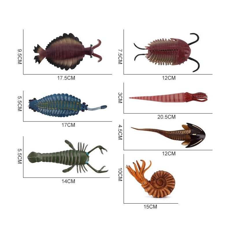 [猫神山] ケファラスピス 古代生物 フィギュア モデル ミニチュア 置物 インテリア コレクター 模型