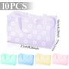 Cosmetic Bag Transparent Daisy Flowers Travel Toiletry Bag Set, 5