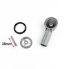 2x Overflow Pipes, Overflow Tube for Sink Extendible, Circular Interface(Size: