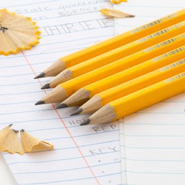 BAZIC Products Pencil #2 HB Pencils, Latex Free Eraser, Premium Wood Yellow Unsharpened Pencils for Exam School Office Sketching (12/Pack), 2-Packs