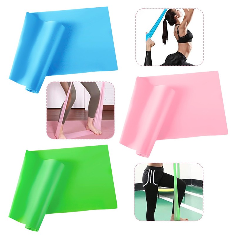 3 Piece Professional Latex Elastic Bands,Resistance Bands Set for Home