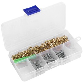 D Ring Rivets Rotating Ball Stud Button Brass Buckle Handle Connector Craft Supplies KQ-603