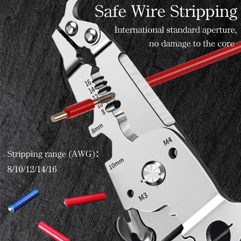 18 in 1 Foldable Wire Stripper/wire crimping tool, 2025 New