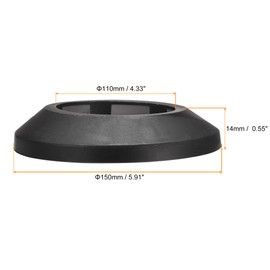 TOP-VIGOR 4 Stück 110 mm Rohrabdeckung Dekoration, einrastbare PP-Kunststoff-Rosetten-Rohrmanschette für Wasserleitung, Abflussleitung, WC-Abflussrohr, Wandrohreingang, Dekoration, Zierleiste und