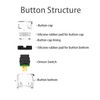 QANBA Gravity Ks Mechanical Arcade Buttons 30mm 24mm Snap-in Mechanical