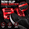 Non-Slip Aluminum Car Pedal Covers for Automatic & Manual Cars