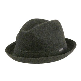 Kangol Wool Player Trilby Hat, Dark Flannel, Medium