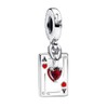 PAGOGO Queen Hearts Double Dangle Charm for Women Bracelets and