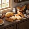 Hyper-Realistic Miniature Bread Set, 1/12 Scale Resin Food Props for