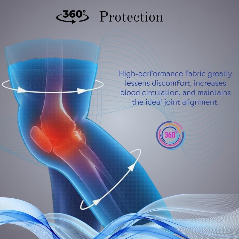 Wonder Care Bamboo Full Leg Compression Sleeve Full Knees Sleeve
