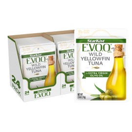 StarKist E.V.O.O. Yellowfin Tuna in Extra Virgin Olive Oil, 2.6 Oz, Pack of 24