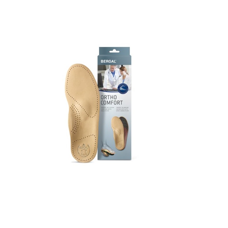 Bergal Ortho Comfort Women's Insoles Footbed with Genuine Leather Size