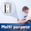 DECOHS 10 Pcs Wall Plate Spacer- Metal Flush Fit Device
