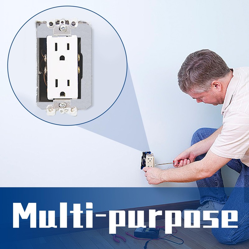 DECOHS 10 Pcs Wall Plate Spacer- Metal Flush Fit Device