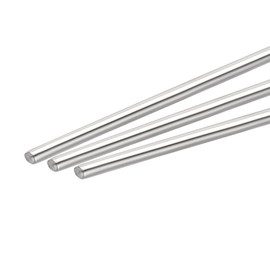 sourcing map Pack of 20 304 Metal Garden Poles, 1.5 mm x 300 mm Metal Rods for DIY Crafts, Motorcycle, Decoration, Garden