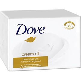 Dove Cleansing Bar Cream Oil Beauty Cream Bar Soap, Pack of 6 x 100 g)