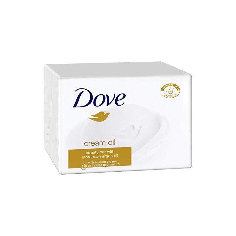 Dove Cleansing Bar Cream Oil Beauty Cream Bar Soap, Pack